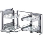 Ferrure d'angle pour meuble bas droit Smart Corner extractible