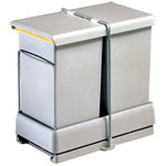Poubelle coulissante sélective 28L