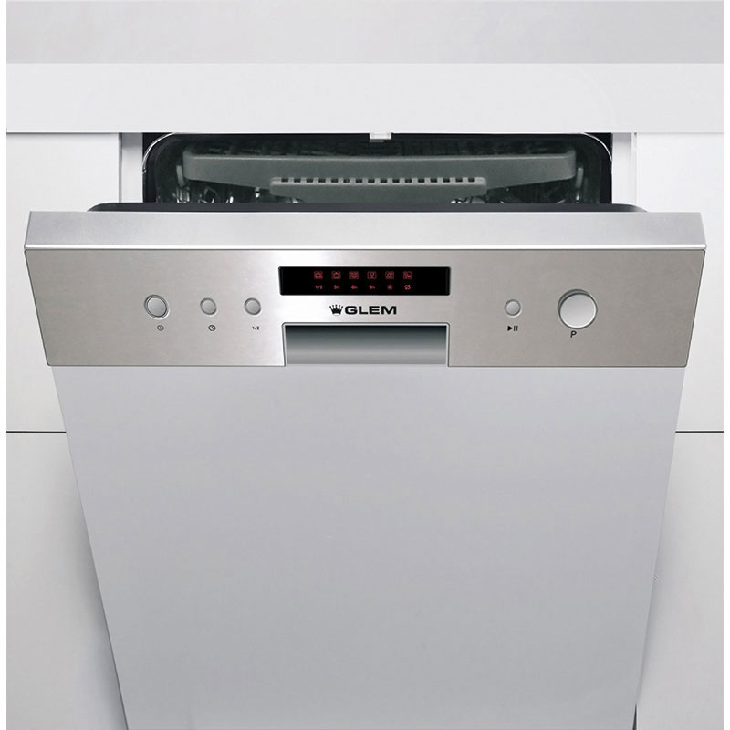 Lave-vaisselle semi 14 couverts intégrable 60 cm Bandeau inox - GDS645IX - GLEM