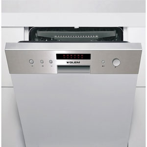Lave-vaisselle semi 14 couverts intégrable 60 cm Bandeau inox - GDS645IX