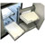 Ferrure d'angle pour meuble bas droit Smart Corner extractible - VIBO